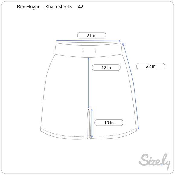 Ben Hogan Golf Shorts Men's 42 Khaki Flat Front Stretch Waist 10" Inseam - Picture 7 of 7